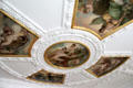 Royal Academy of Arts entrance way ceiling paintings. London, United Kingdom.