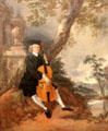 Rev. John Chafy Playing Violoncello painting by Thomas Gainsborough at Tate Britain. London, United Kingdom.