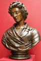 Poet Percy Bysshe Shelley imagined bronze bust by Amelia Robertson Hill of Scotland at Tate Britain. London, United Kingdom.