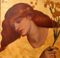 Sancta Lilias painting by Dante Gabriel Rossetti at Tate Britain. London, United Kingdom