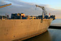 Aft crane of Battleship Alabama. Mobile, AL.
