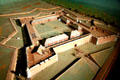 Model of Fort Condé as it stood during French era at Fort Condé Museum. Mobile, AL