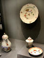 Rock & bird pattern porcelain by Meissen at Mobile Museum of Art. Mobile, AL.
