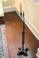 Adjustable height ratchet rush lamp at Conde-Charlotte Museum. Mobile, AL