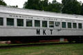 Missouri-Kansas-Texas passenger coach at Fort Smith Trolley Museum. Fort Smith, AR.