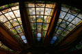 Stained-glass skylight of Senate chamber of Arkansas State Capitol. Little Rock, AR.