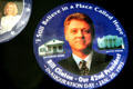 President Bill Clinton's inauguration buttons in Old State House Museum. Little Rock, AR.