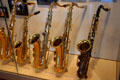 Saxophones presented to President Bill Clinton at his Library. Little Rock, AR.