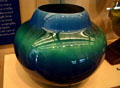 Blue porcelain vase given by Japan at Clinton Presidential Library. Little Rock, AR.