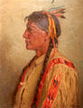 Elk Foot , Taos Indian painting Joseph Henry Sharp at Tucson Museum of Art. Tucson, AZ