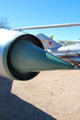 Nose air intake of Mikoyan-Gurevich Fishbed D MiG-21PF fighter jet at Pima Air & Space Museum. Tucson, AZ.