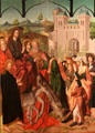 Entry into Jerusalem painting by Maestro Bartolomé at University of Arizona Museum of Art. Tucson, AZ