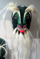 Yaqui native Pahkola goat mask from Potam Mexico at Arizona State Museum. Tucson, AZ