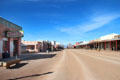 View down Allen St. from 6th past Bird Cage Theatre. Tombstone, AZ.