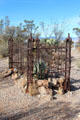Fenced grave at Boothill Cemetery. Tombstone, AZ.