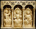Ivory carving of Faith, Hope & Charity at Crocker Art Museum. Sacramento, CA.