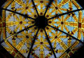 Stained glass skylight in Mission Inn. Riverside, CA