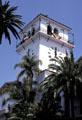 Tower of Santa Barbara County Courthouse. Santa Barbara, CA.