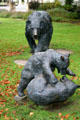 Sculpture of California grizzly bears by Kris Swanson at Colton Hall. Monterey, CA.