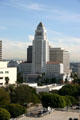 Los Angeles City Hall from distance. Los Angeles, CA.