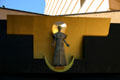 Our Lady of the Angels statue by Robert Graham over entrance to Cathedral. Los Angeles, CA.