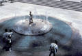Children play in fountains of California Plaza. Los Angeles, CA.