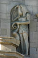 Ibis-headed Egyptian-style figure on Million Dollar Theater. Los Angeles, CA.