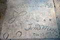 Tom Mix cement signature at Mann's Chinese Theatre. Hollywood, CA.