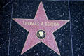 Thomas A. Edison star on Hollywood Walk of Fame. Hollywood, CA.