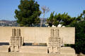 Wall opposite Wright's Hollyhock House. Los Angeles, CA