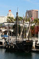 Tall ship Nina at Long Beach waterfront. Long Beach, CA.