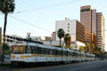 Los Angeles Metro LRT in Long Beach. Long Beach, CA.