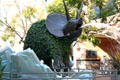 Triceratops topiary on 3rd Street Promenade. Santa Monica, CA.