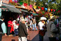 Color of Olvera Street with street musicians. Los Angeles, CA.