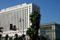 US Federal Courthouse & Hall of Justice Building in downtown Los Angeles. Los Angeles, CA.