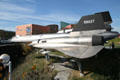 Titanium skin of A-12 Blackbird trainer at California Science Center. Los Angeles, CA.