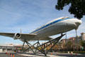 United DC-8 Jet Mainliner at Los Angeles Air & Space Museum. Los Angeles, CA.