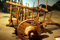 Spanish-style carreta oxcart at LA County Natural History Museum. Los Angeles, CA.