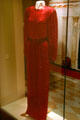 Dress worn by Nancy Reagan during White House years at Reagan Museum. Simi Valley, CA.