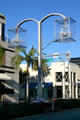 Streetlights are chandeliers on Rodeo Drive. Beverly Hills, CA.