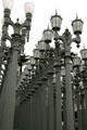 Urban Light cast-iron street lights at LACMA. Los Angeles, CA