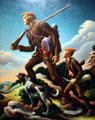 The Kentuckian painting by Thomas Hart Benton at LACMA. Los Angeles, CA