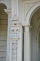 Column carvings on William Hayes Perry Mansion at Heritage Square Museum. Los Angeles, CA.
