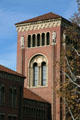 Clock tower of Bovard Administration Building at USC. Los Angeles, CA.