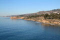 View along Palos Verdes coast from Point Fermin Lighthouse. San Pedro, CA