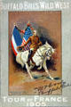 Buffalo Bill's Wild West Tour of France poster signed by W.F. Cody at Autry National Center. Los Angeles, CA.