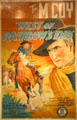 Poster for Tim McCoy's "West of Rainbow's End" film at Autry National Center. Los Angeles, CA.