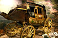 Concord mail stage coach by Abbott & Downing used by California Stage Co. at Autry National Center. Los Angeles, CA.