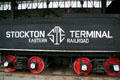 Stockton Terminal & Eastern locomotive tender at Travel Town Museum. Los Angeles, CA.