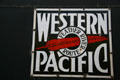 Western Pacific logo at Travel Town Museum. Los Angeles, CA.